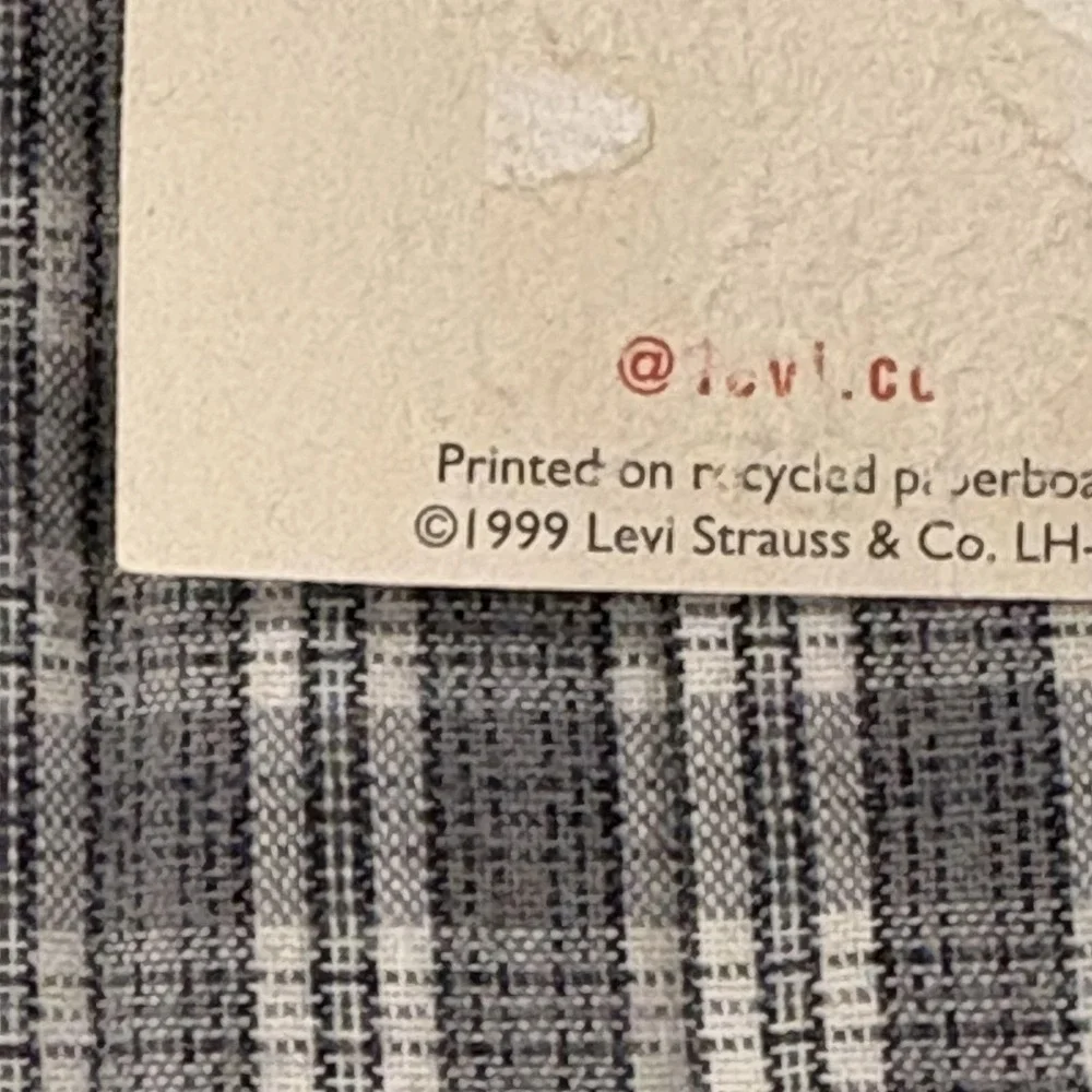 Vintage Levi's Shirt Mens XL Gray Plaid Long Sleeve Button Up Collared 90s